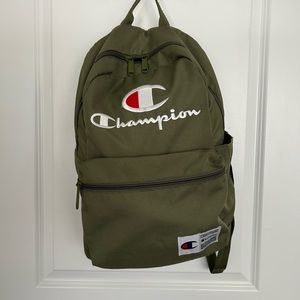Olive green champions book bag